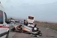 خستگی و خواب‌ آلودگی راننده علت واژگونی اتوبوس در فیروزکوه 