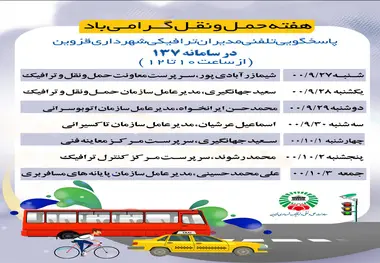 پاسخگویی مستقیم مدیران ترافیکی قزوین در مرکز 137
