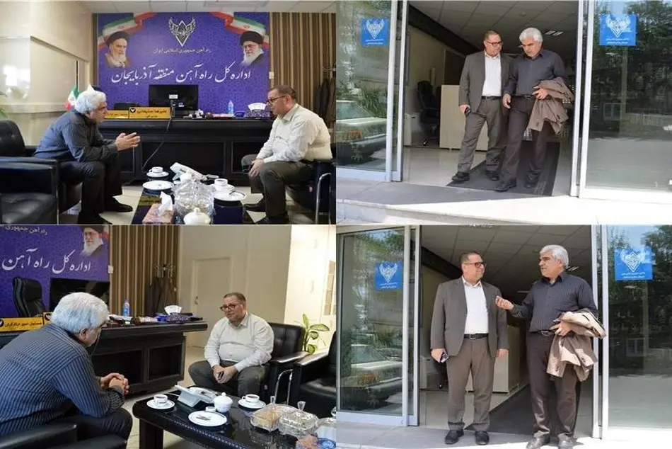 گفتگوی نماینده مردم مرند و جلفا با مدیرکل راه آهن آذربایجان