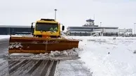 برف فرودگاه اردبیل را تعطیل نکرد