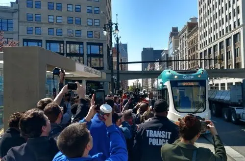 Trams return to the Motor City