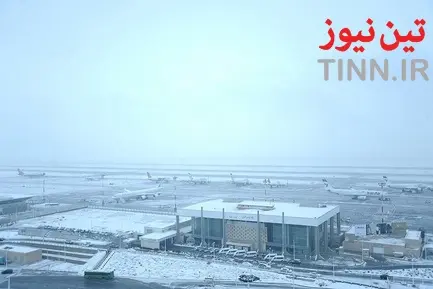 یک روز برفی در شهر فرودگاهی امام خمینی (ره)