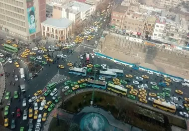هرج و مرج رانندگی در خیابان‎‌های تهران