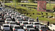 ترافیک نیمه سنگین  در آزادراه تهران-کرج 