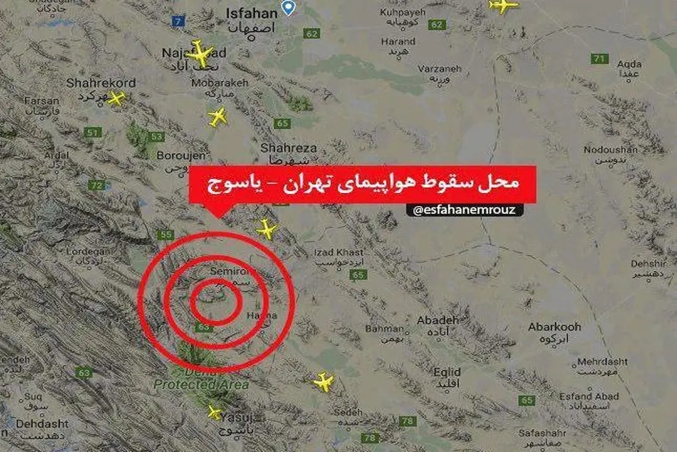 تمام جان‌باختگان سقوط هواپیمای یاسوج پیدا شدند