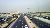 جدول وضعیت ترافیک لحظه‌ای راه‌های اصلی و فرعی استان تهران- ۱