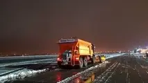 انجام چهار مرحله عملیات برف روبی در فرودگاه تبریز