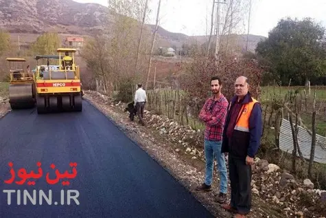 گزارش تصویری عملیات آسفالت راه‌های روستایی گیلان