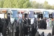 ۶۵۰۰ اتوبوس برای بازگشت زائران از مرز مهران اعزام می‌ شود