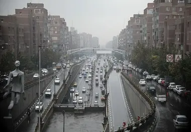 تداوم بارش ها در جنوب کشور / افزایش آلاینده ها و صدور هشدار نارنجی برای تهران و کرج