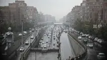 بارش برف و باران در محورهای برون شهری تهران و ۱۴ استان کشور