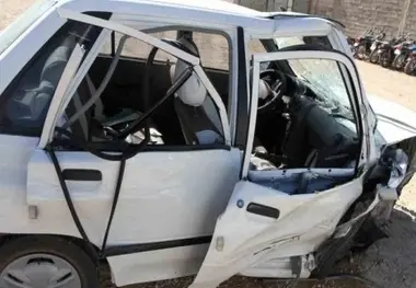 مصدوم شدن ۶ نفر در برخورد ۲ خودرو پراید و سمند در بابل