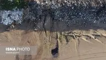گزارش تصویری| فاجعه بزرگ؛ کوه زباله در چند متری دریای کاسپین