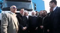 رونمایی از کامیون تولیدی ایران با نام «چاپار» توسط روحانی