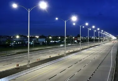 بهسازی شبکه برق‌ رسانی و روشنایی بلوار اصلی فرودگاه آبادان 