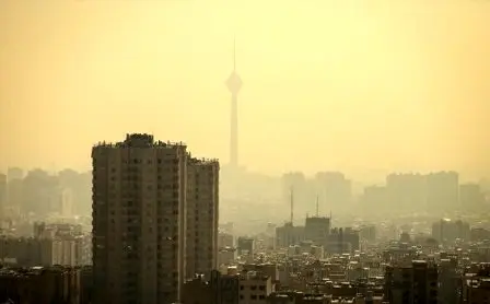  کیفیت هوای تهران برای گروه های حساس ناسالم است
