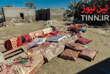 خسارت سیل در روستاهای« زرآباد سیستان و بلوچستان»