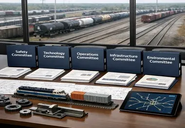 انتصاب روسای کارگروه‌ های پنج‌ گانه تخصصی انجمن صنایع ریلی ایران