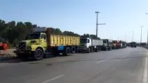 فیلم| اعتصاب کامیونداران معدن 