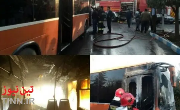 آتش‌سوزی اتوبوس دانشجویی در آمل چگونه رخ داد؟