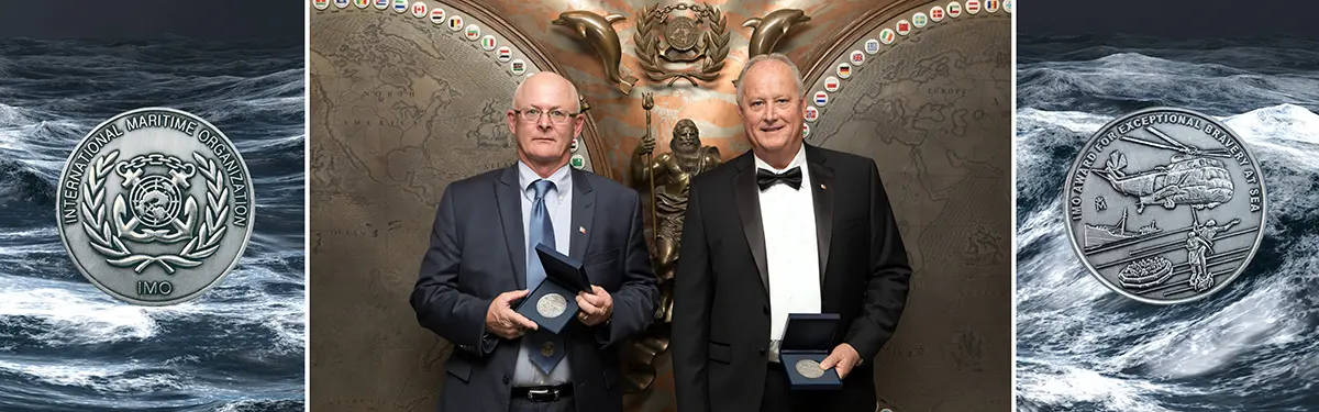 
Flame-defying maritime pilots recognized with IMO bravery accolade
