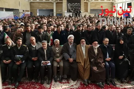 مراسم افتتاح راه آهن میانه - بستان آباد