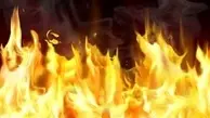 آتش سوزی یک گاراژ ۳ هزار متری در بزرگراه آزادگان 