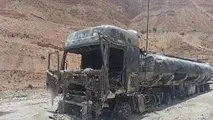 هشت خودروی سوخته از تونل تنگه زاغ حاجی‌ آباد خارج شد