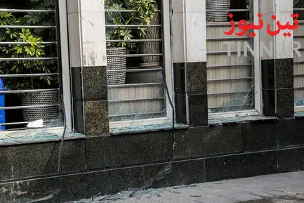 تصاویری از خرابکاری اغتشاش‌گران در تهران