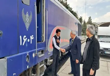 بازدید نوروزی معاون ناوگان راه‌ آهن از ایستگاه شهید رئیسی