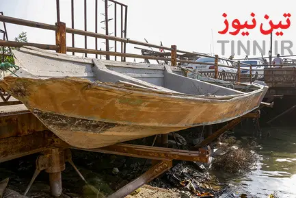 لنج‌های به گل نشسته اروندرود