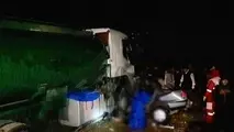 کشته شدن 6نفر در تصادف تانکر سوخت و پژو 405