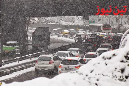 برف و ترافیک تهران