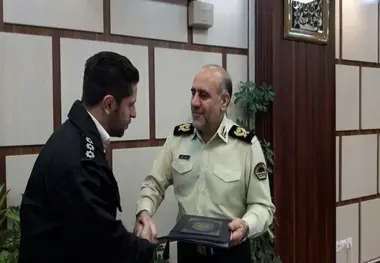 تقدیر از افسر وظیفه‌شناس