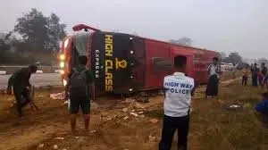 تصادف مرگبار اتوبوس مسافربری سریع‌السیر در میانمار