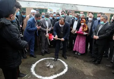 کلنگ احداث 4 واحد آموزشی در مغان به زمین زده شد