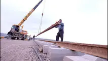 ریل گذاری راه آهن کرمانشاه پنجشنبه هفته جاری به پایان می رسد