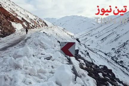 عملیات بازگشایی جاده پیست اسکی تاریک دره همدان