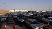 ترافیک در مسیر آزادراهی بین تهران و قزوین