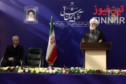 مراسم افتتاح راه آهن میانه - بستان آباد