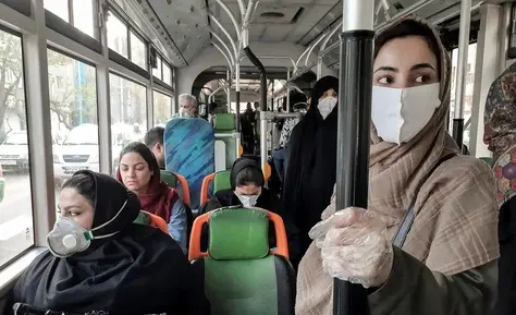  فاصله‌گذاری اجتماعی در اتوبوس‌های پایتخت