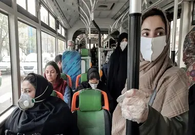 شهروندان بدون ماسک وارد اتوبوس نشوند 