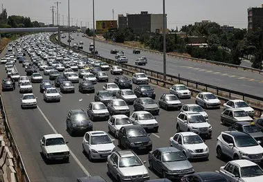  ترافیک نیمه‌سنگین در محور‌های کرج-چالوس، قزوین-کرج 