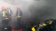آتش‌سوزی در انبار کفش بازار تبریز