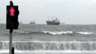 طوفان دریایی در سواحل خلیج‌فارس