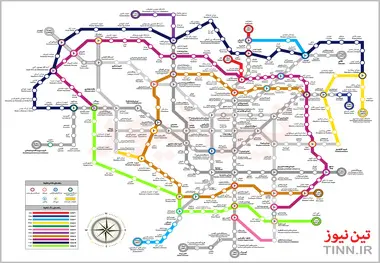 مشخصات خطوط چهارگانه جدید مترو تهران