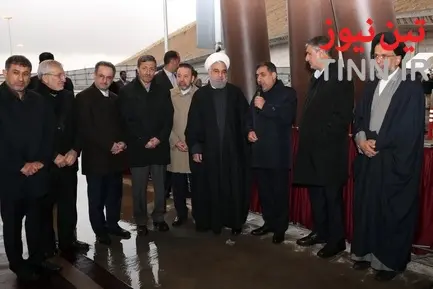 افتتاح منطقه یک ازاد راه تهران - شمال