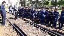 بازدید دانش آموزان از اداره کل راه آهن اراک