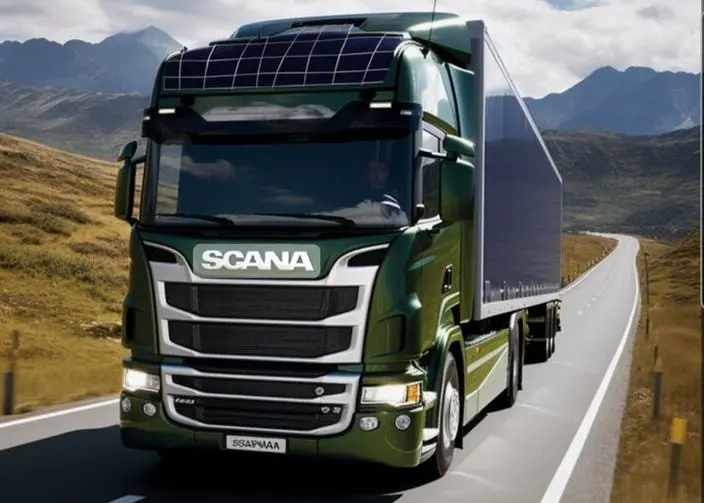اولین کامیون خورشیدی جهان؛ ابتکار سوئدی ها برای کاهش آلودگی خودروهای سنگین