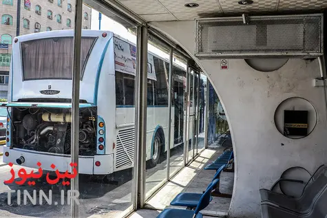 ایستگاه‌های اتوبوس اهواز در انتظار هوای خنک